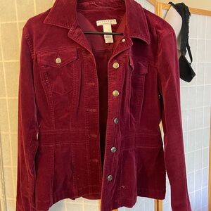 Burgundy Corduroy Jacket